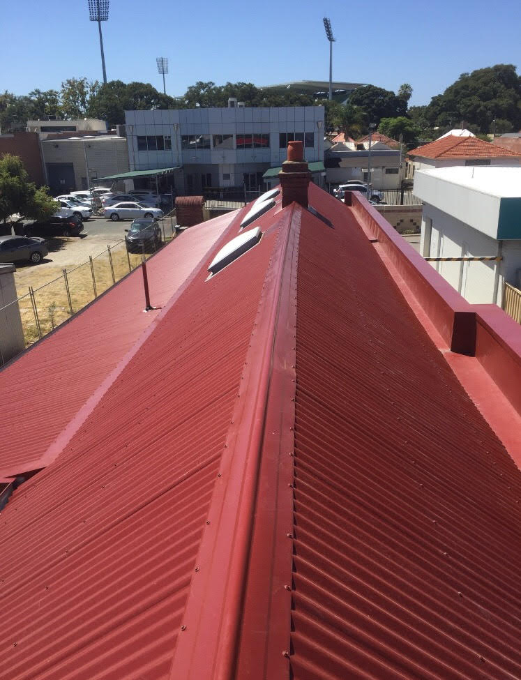 All Colorbond Metal Roof in Manor Red